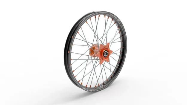 Elite MX-EN Wheel, A60, silver spokes