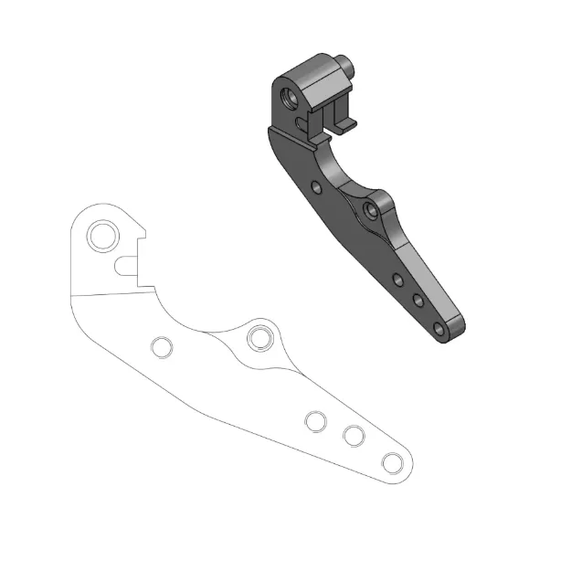Relocation Bracket for Dakar 298 mm Front Disk