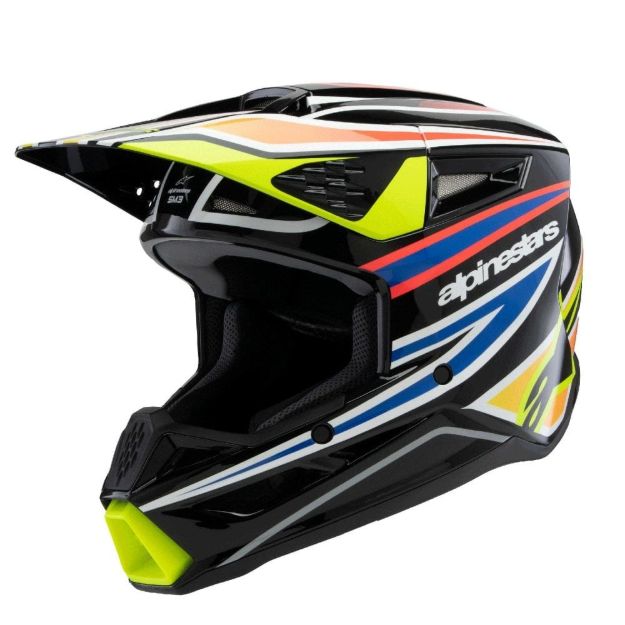 ALPINESTARS OTROŠKA ČELADA SM3 WURX BLK/YL/B