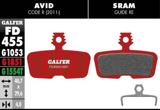 G1851 Advanced Brake Pads