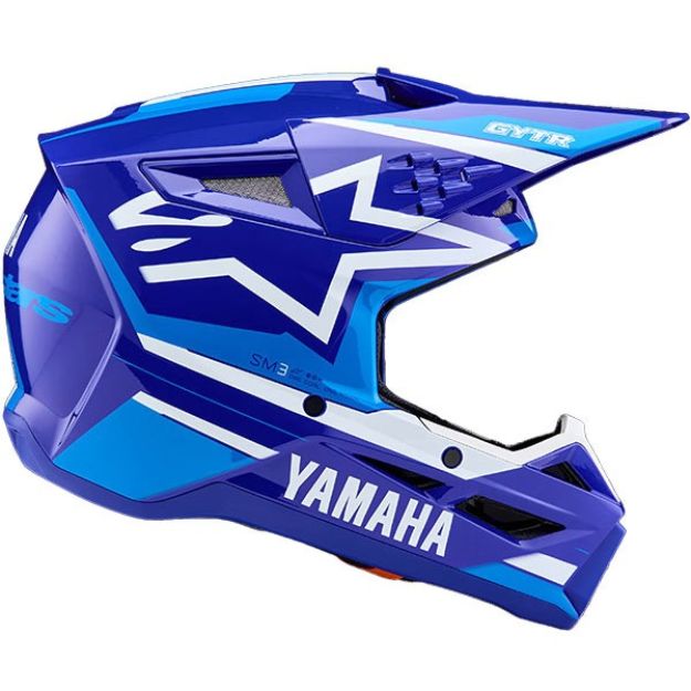 ALPINESTARS YAMAHA S-M3  ECE06 - BL WH GLOSSY - OTROŠKA