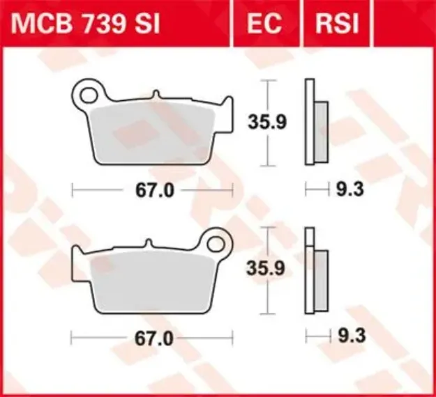 EC Series Ceramic Brake Pads