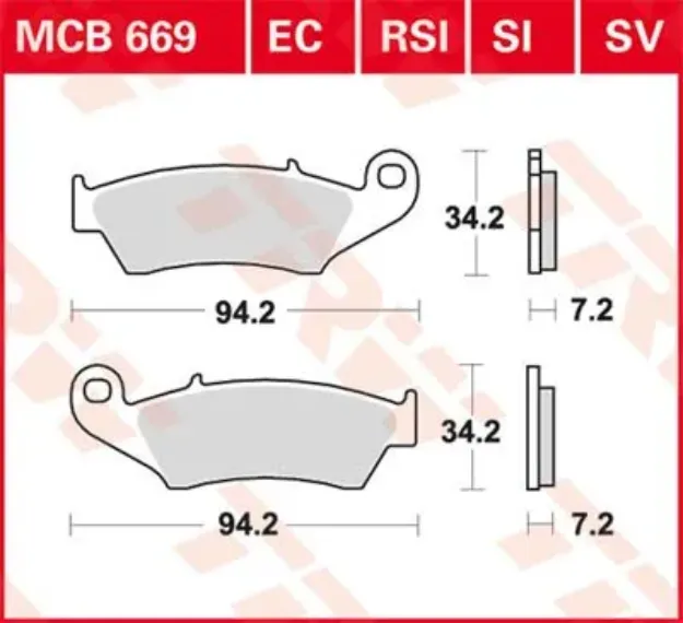 SI Series Sindered Off-Road Brake Pads