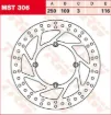 Round Fixed Brake Rotor 250-299mm