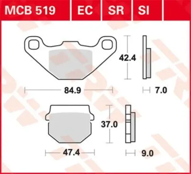 SI Series Sindered Off-Road Brake Pads