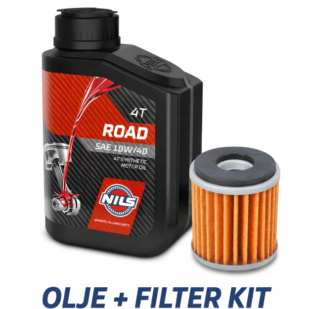 Slika KAWASAKI & SUZUKI – NILS OFFROAD 10W40 OLJE + OLJNI FILTER – SERVISNI SET ZA 4T MOTOCROSS IN ENDURO