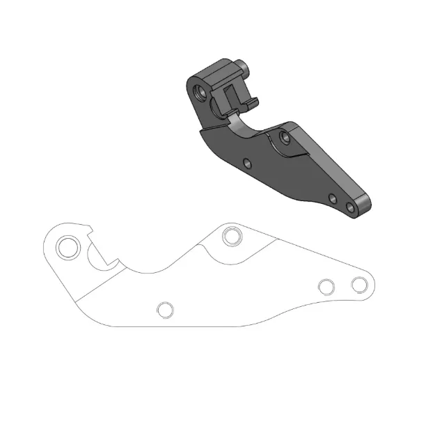 Supermoto Street Rotor Adapter Bracket