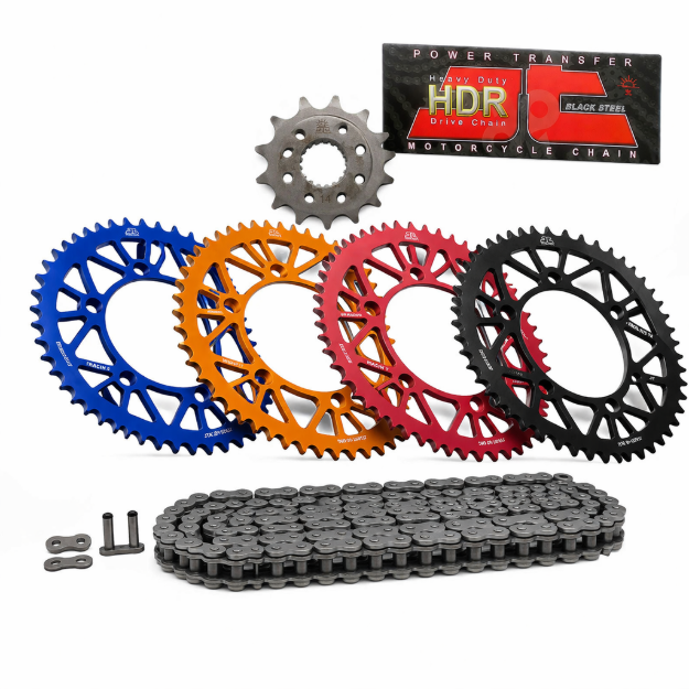 Slika JT CHAIN KIT – JT CHAIN + JT STEEL FRONT SPROCKET + JT ALUMINUM REAR SPROCKET