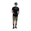 Slika Troy Lee Designs SKYLINE RIDE KRATKA MAJICA SIGNATURE ČRNA / REAL TEAL