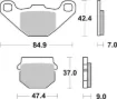 HF Street Ceramic Organic Brake Pads