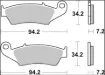 BRAKE PAD CARBON CERAMIC TT PRIME LINE
